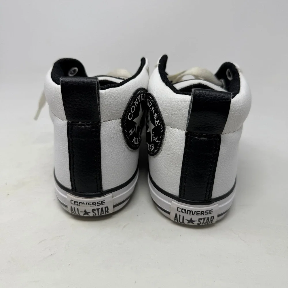 Converse Chuck Taylor All Star Madison White Leather Mid Top Sneakers 655993C